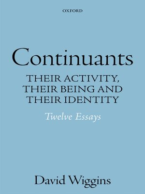 cover image of Continuants